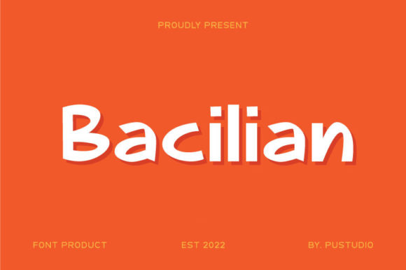 Bacilian: A Retro Display Font That Feels Like Handmade Magic
