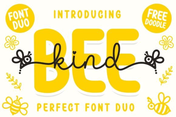 Bee Kind Duo: A Playful Yet Polished Font Duo for Digital Brands