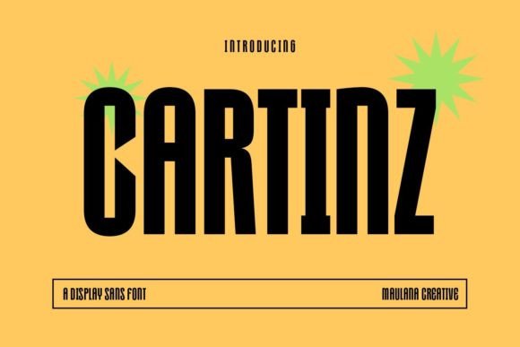 Cartinz: A Sharp Condensed Sans Serif Display Font for Digital Design