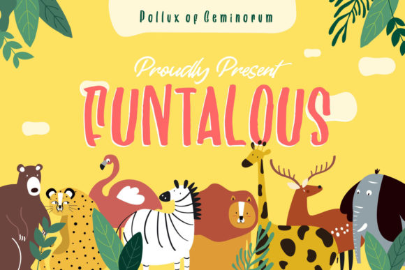 Funtalous: A Playful Display Font for Handmade Creators