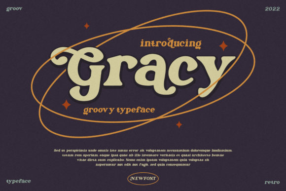 Gracy: A Groovy Display Typeface for Handmade Charm