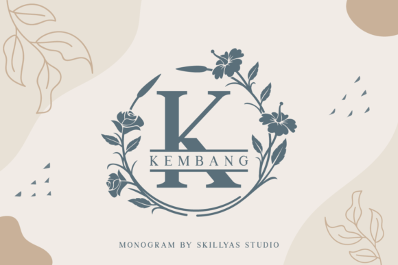 Kembang Monogram: A Display Font That Feels Like a Handwritten Promise