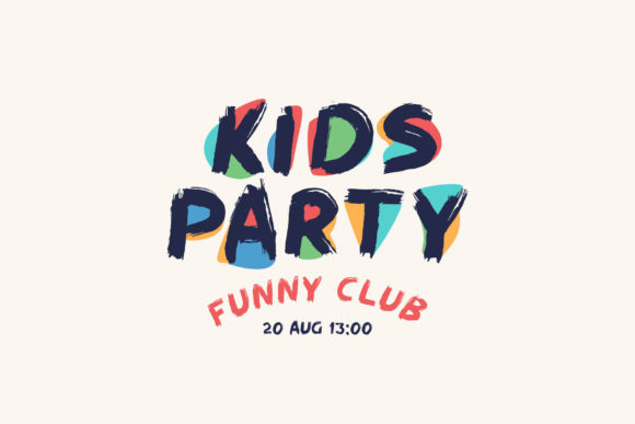 Kids Party: A Playful Display Font for Branding That Feels Human