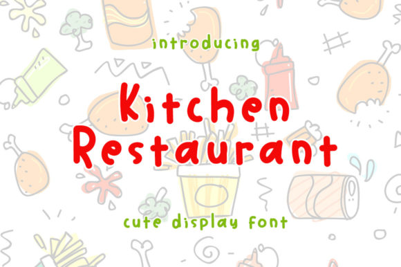 Kitchen Restaurant Display Font