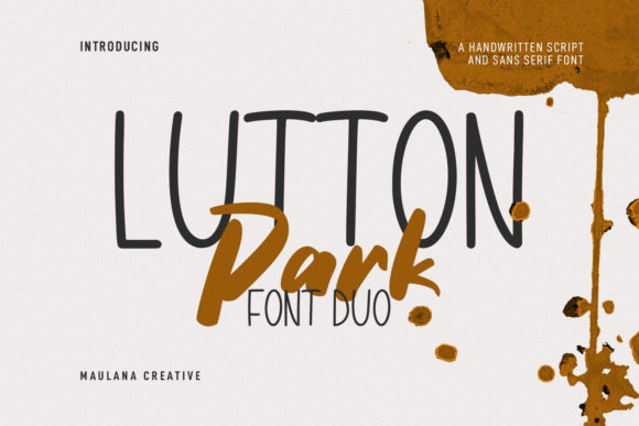 Lutton Park: A Chic Display Font for Handmade Creators