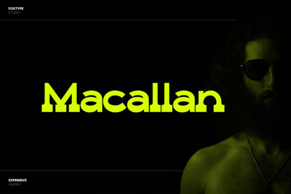 Macallan Display Font for Handmade Labels & Printables