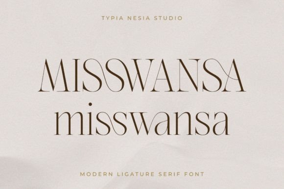 Misswansa: A Serif Font That Feels Like a Quiet Smile