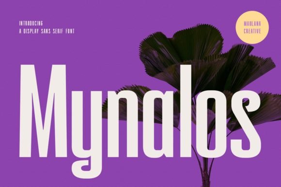 Mynalos: A Modern Sans Serif Display Font for Digital Brands