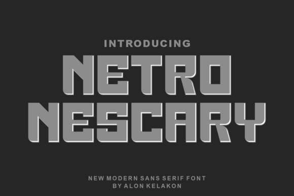 Netro Nescary: A Modern Sans Serif Display Font for Editorial Impact