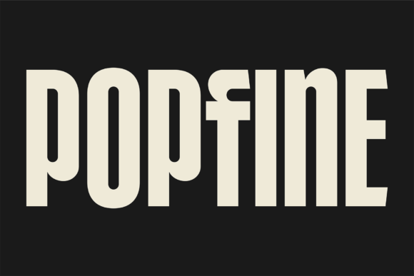 Popfine: A Clean, Confident Sans Serif for Digital Brands