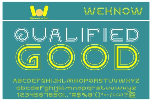 Qualified Good: A Retro Display Font That Stops Scrolling