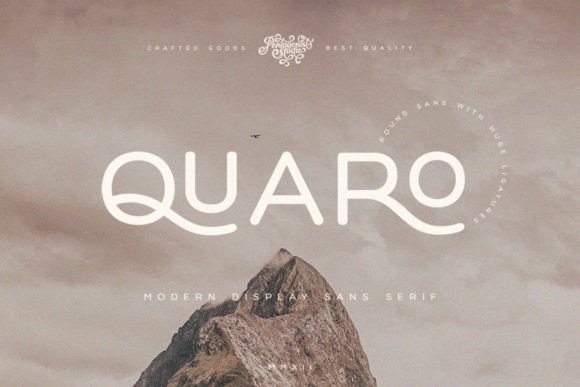 Quaro: A Modern Sans Serif Display Font for Digital Brands
