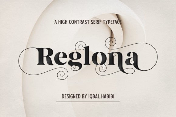 Reglona: A High-Contrast Serif Font That Commands Attention