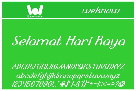 Selamat Hari Raya: A Display Font That Makes Your Campaign Instantly Recognizable