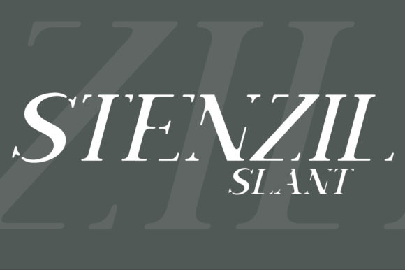 Stenzil Slant: A Display Font That Makes Your Brand Feel Intentional
