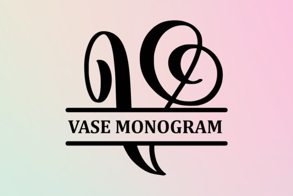 Vase Monogram: A Distinctive Display Font for Handmade Creators