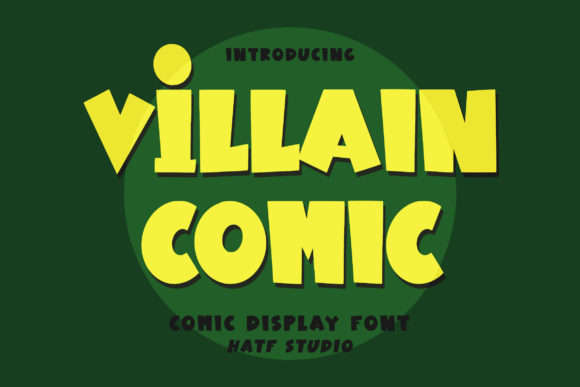 Villain Comic: A Bold Display Font for Standout Web Headlines